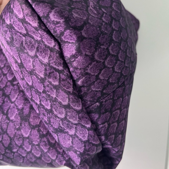 Coach XL Getaway Nylon Travel Weekender Tote/Pouch in Signature Purple Snakeskin - Picture 10 of 11